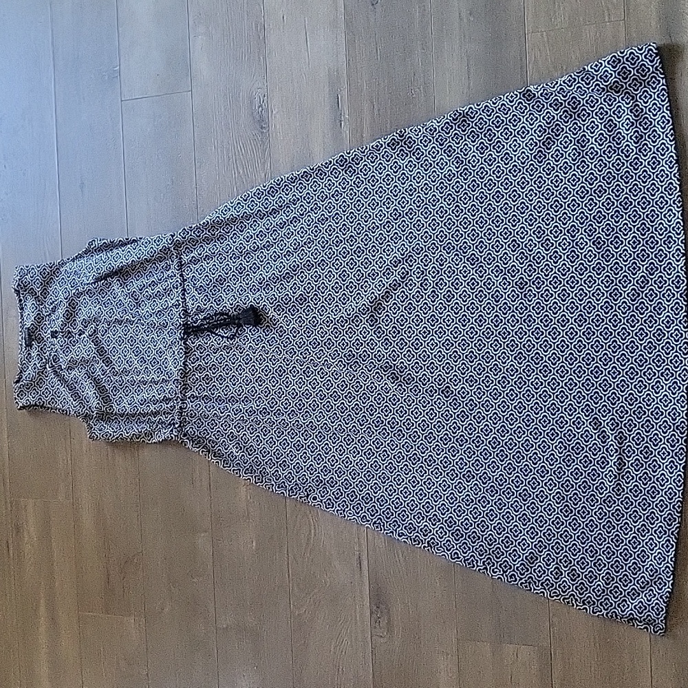 Patterned Talbots Waist Maxi Dress